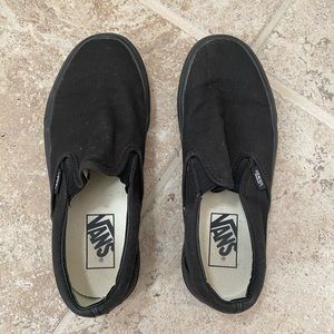 black slip on vans